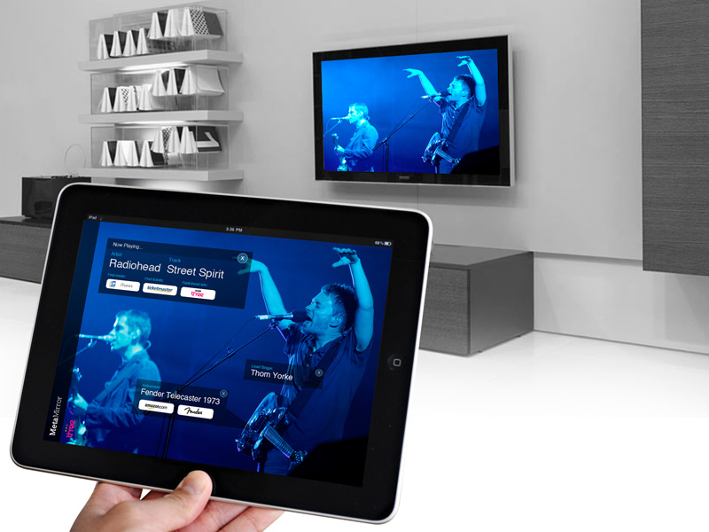 Illustration for article titled MetaMirror Concept Unites Your Tablet and TV